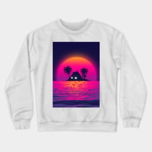 Kame house sunset Crewneck Sweatshirt